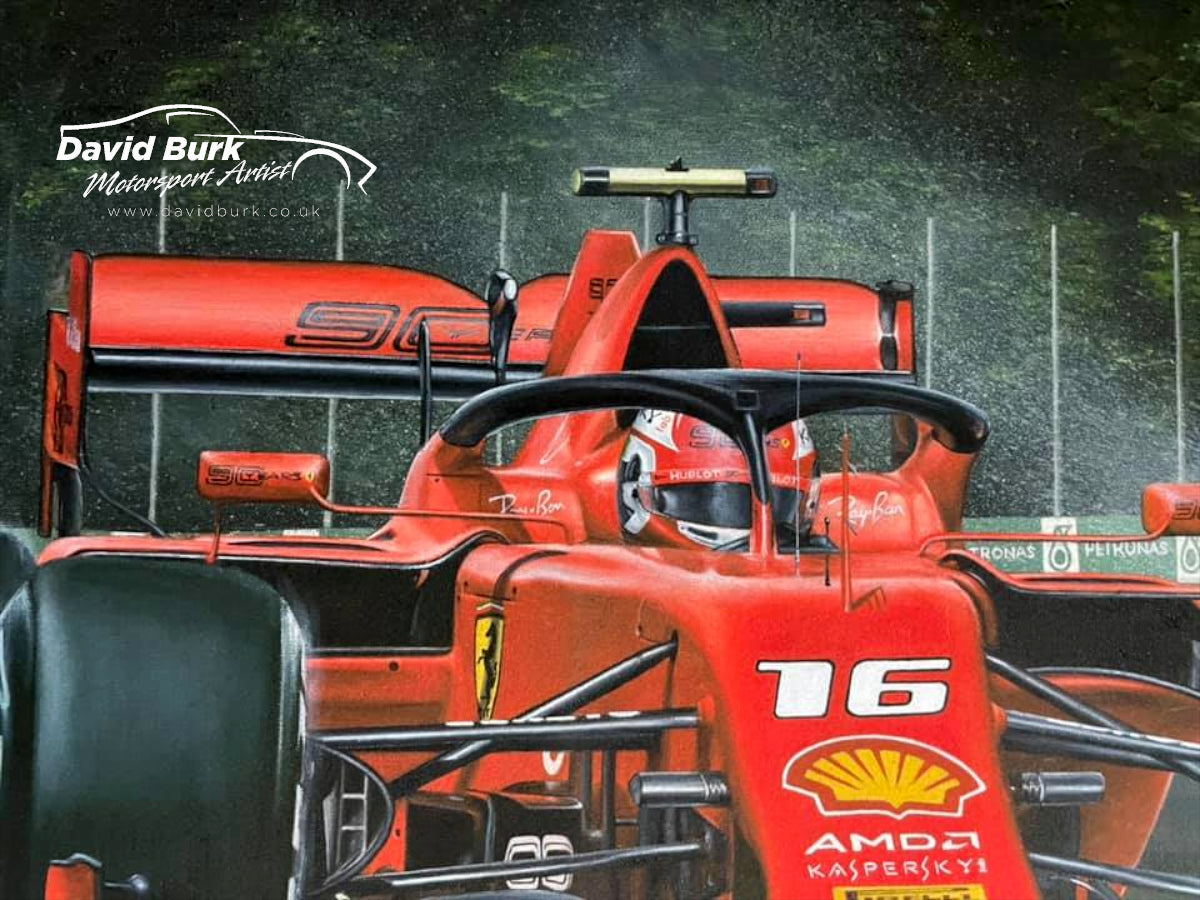Charles Leclerc, Ferrari I print by Motorsport Images